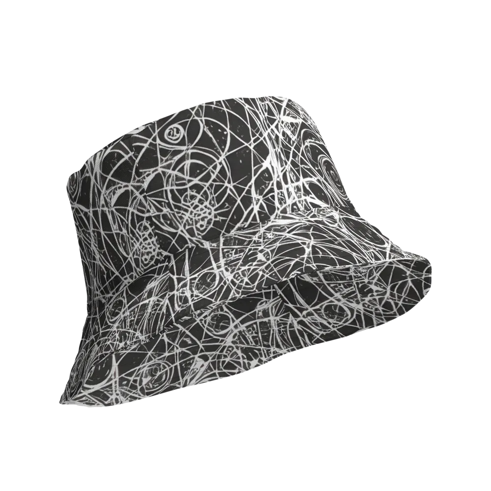 Ink Orbit on Reversible Bucket Hat — Product details Outside