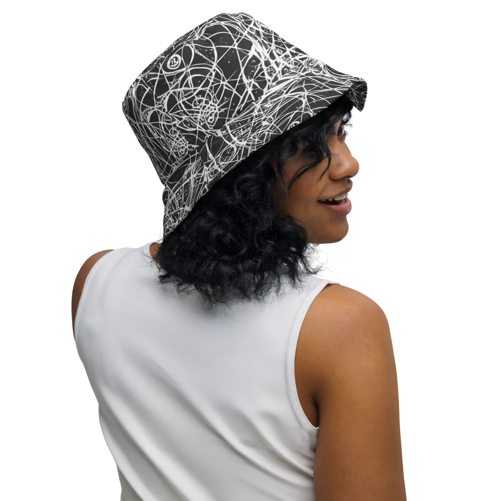 Ink Orbit on Reversible Bucket Hat — Right Outside