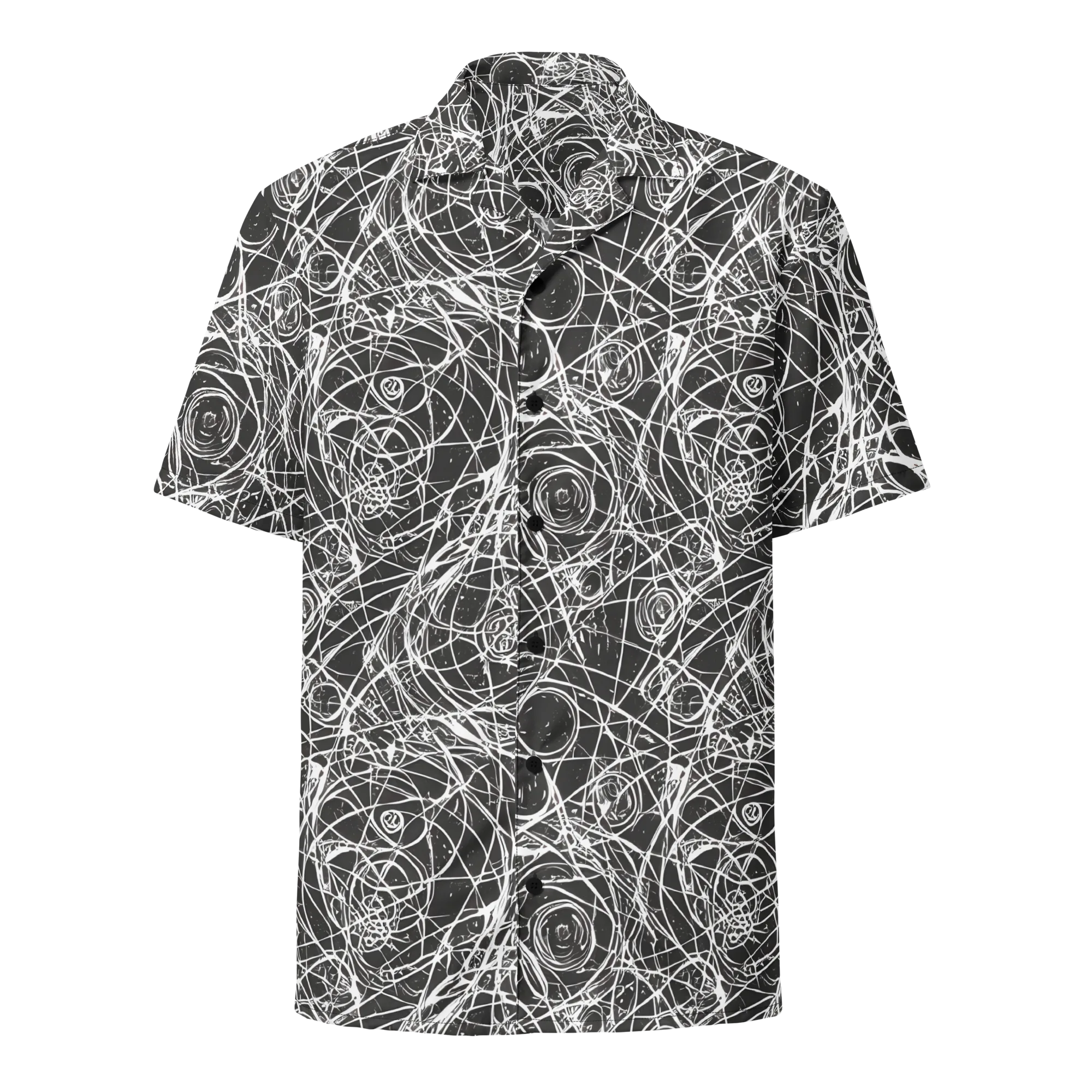 Ink Orbit on Button Shirt — Front