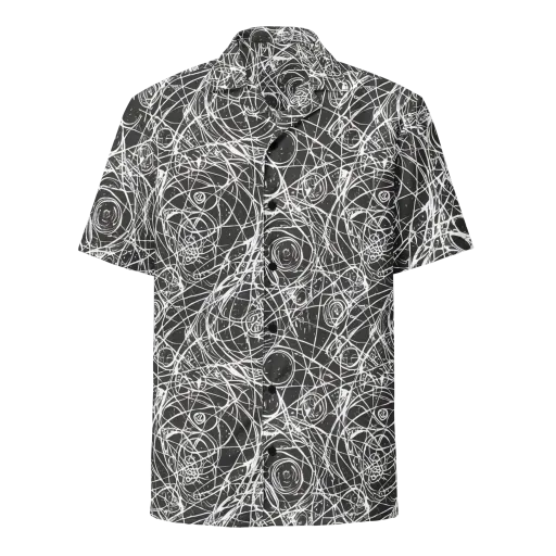 Ink Orbit on a Button Shirt