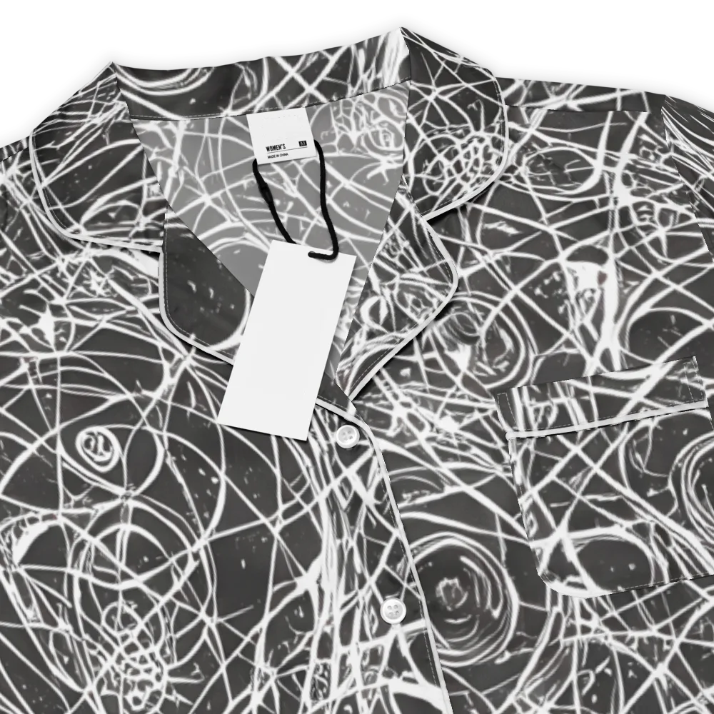 Ink Orbit on Women's Short Sleeve Pajama Top — Product details