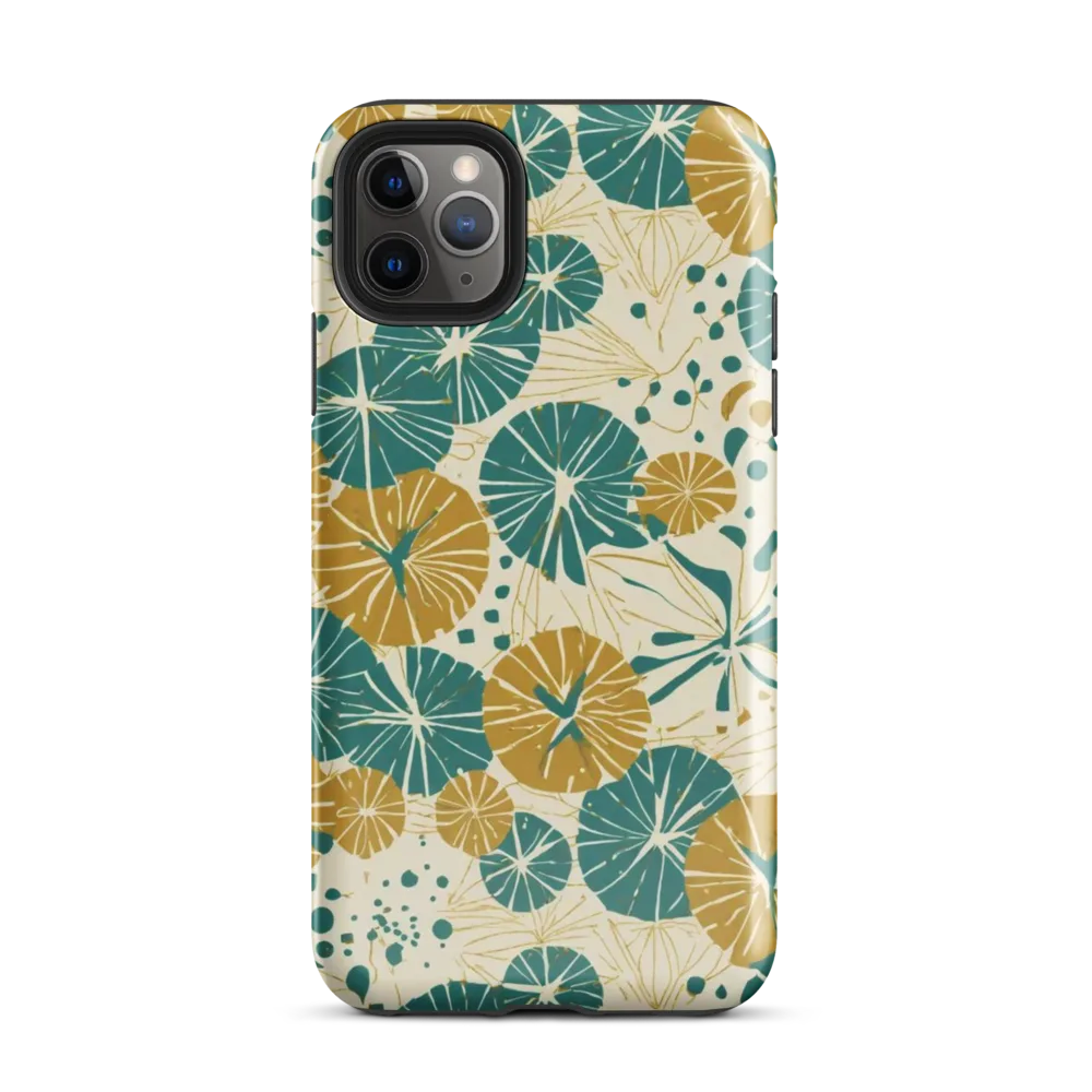 Ochre Lotus Field on Tough Case for iPhone® — Front