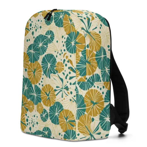 Ochre Lotus Field on a Minimalist Backpack