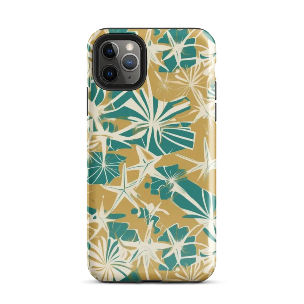 Teal Garden Rhapsody on Tough Case for iPhone® — Front