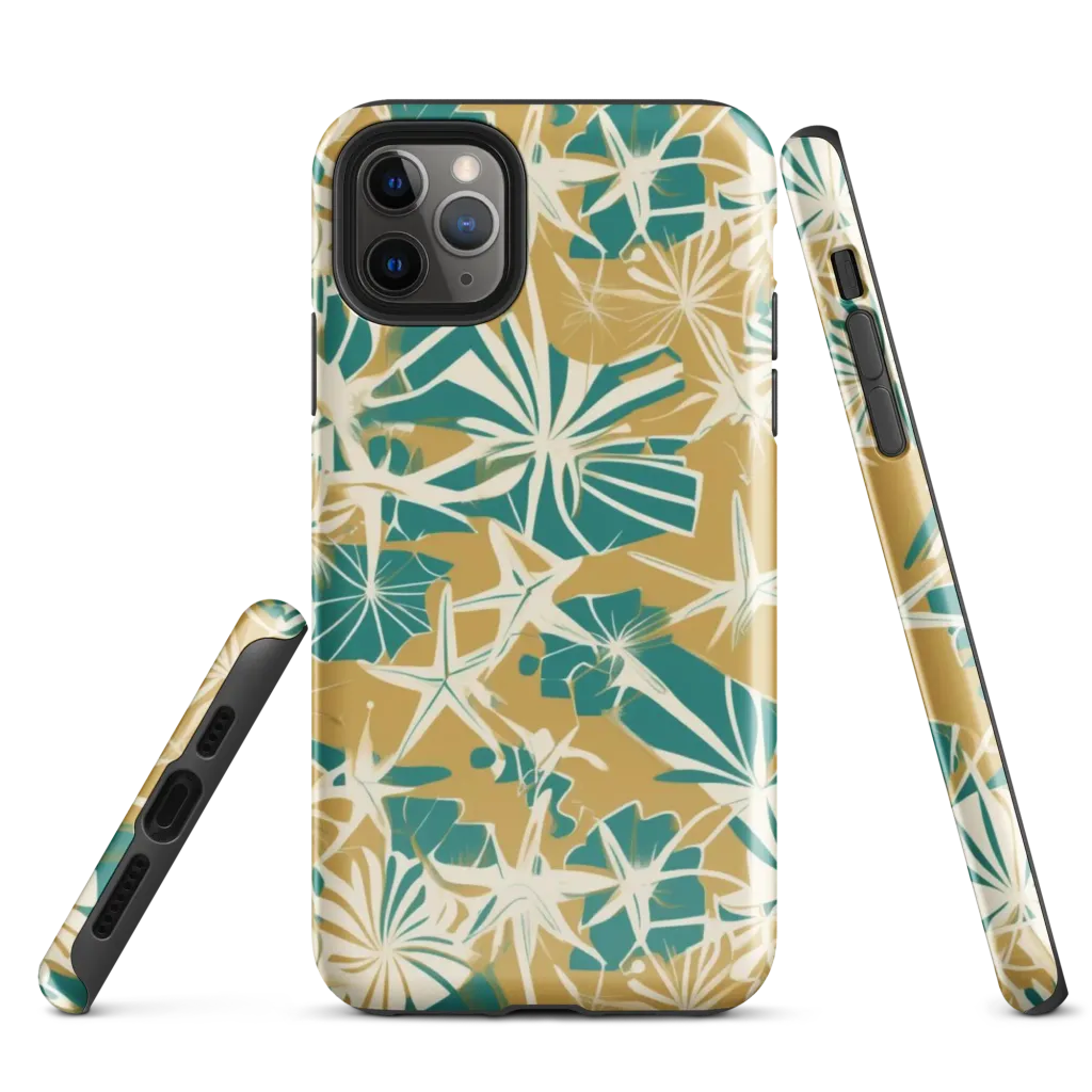Teal Garden Rhapsody on Tough Case for iPhone® — Front