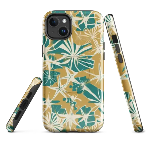 Teal Garden Rhapsody on a MagSafe Tough Case for iPhone®
