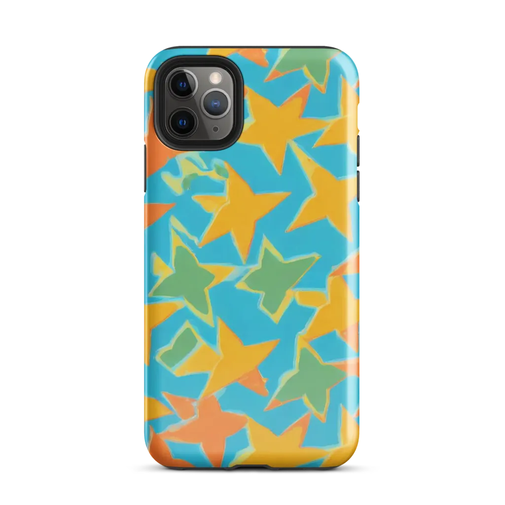 Turquoise Stardust on Tough Case for iPhone® — Front