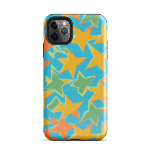 Turquoise Stardust on a Tough Case for iPhone®