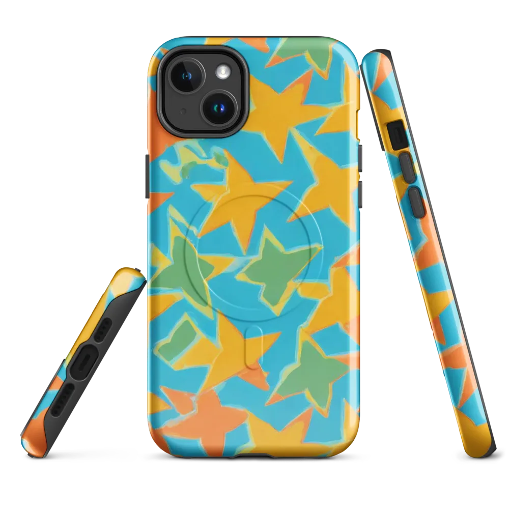 Turquoise Stardust on MagSafe Tough Case for iPhone® — Front