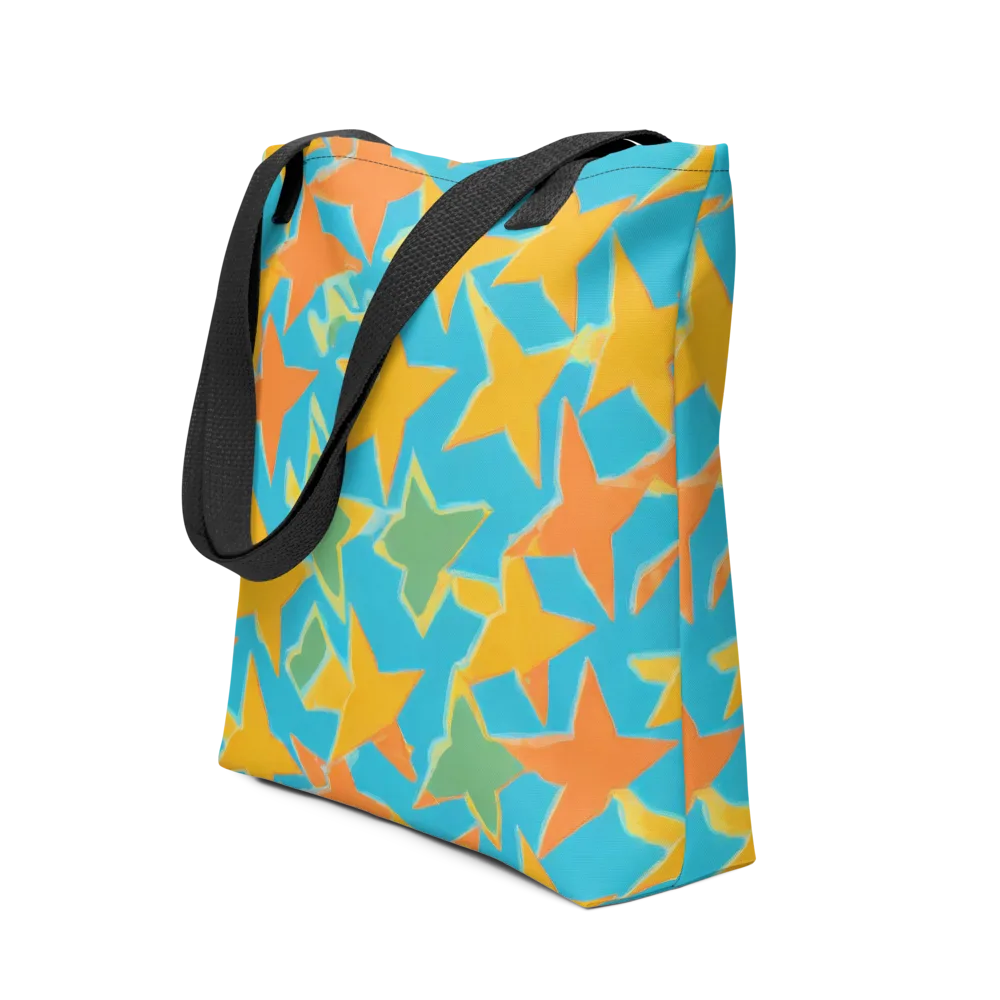 Turquoise Stardust on Tote Bag — Front