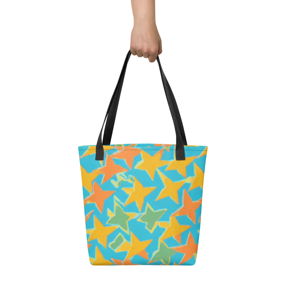 Turquoise Stardust on Tote Bag — Front