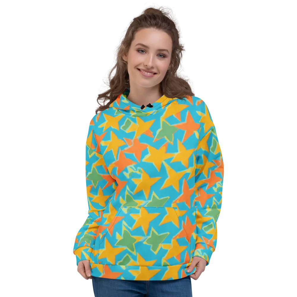 Turquoise Stardust on Hoodie — Front