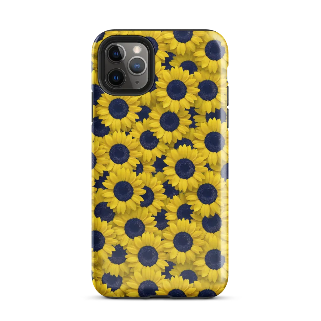 Midnight Sunflowers on Tough Case for iPhone® — Front