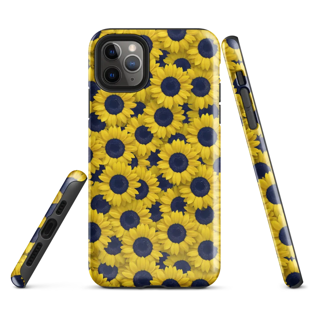 Midnight Sunflowers on Tough Case for iPhone® — Front