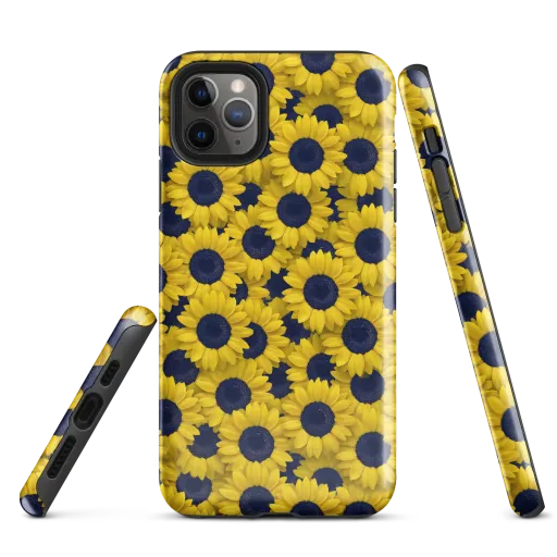 Midnight Sunflowers on a Tough Case for iPhone®