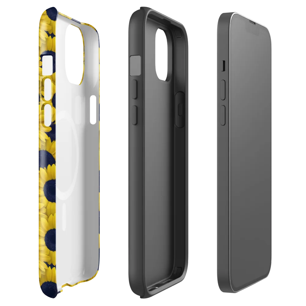 Midnight Sunflowers on MagSafe Tough Case for iPhone® — Front