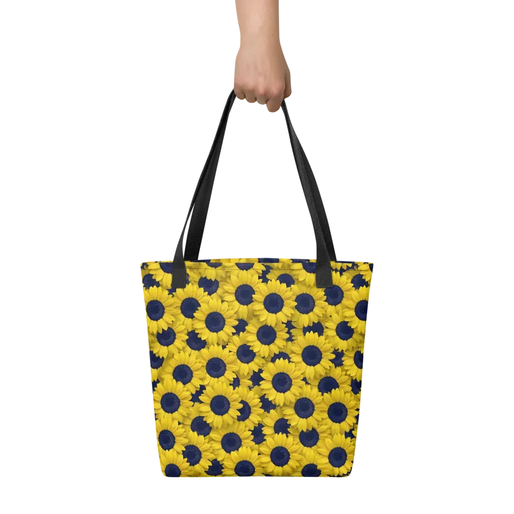 Midnight Sunflowers on Tote Bag — Front