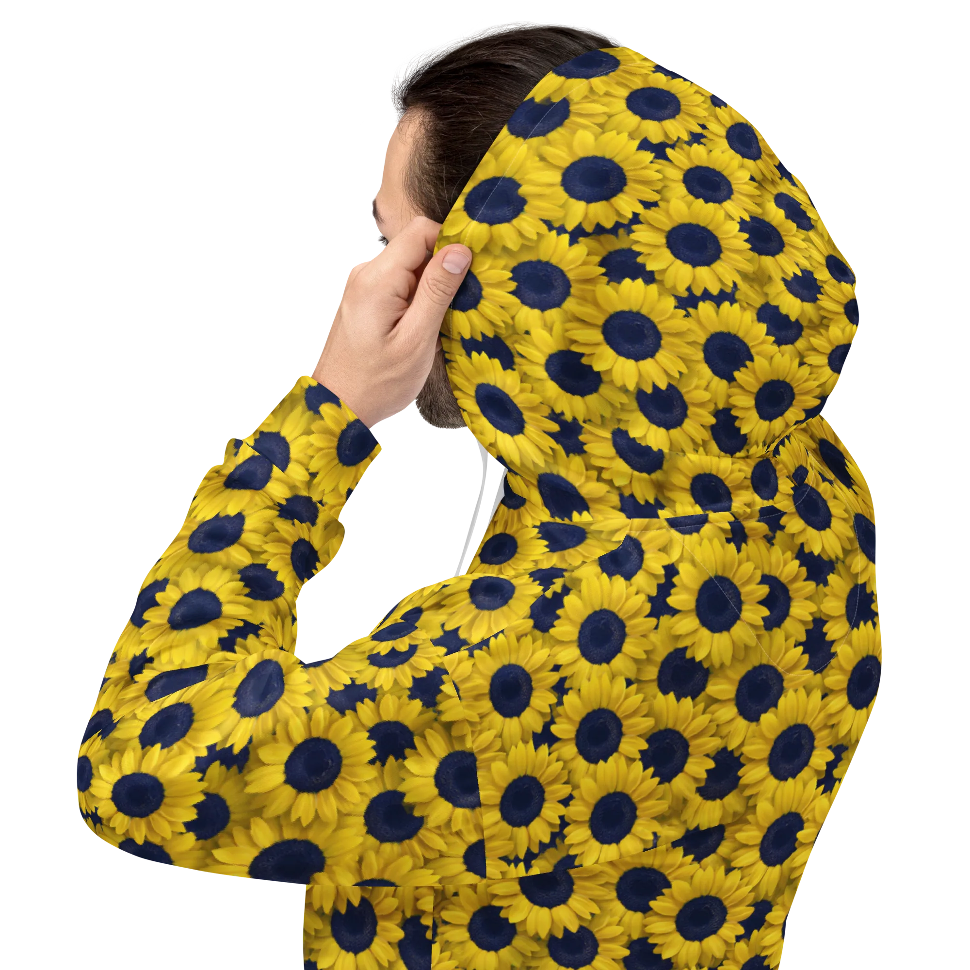 Midnight Sunflowers on Hoodie — Back