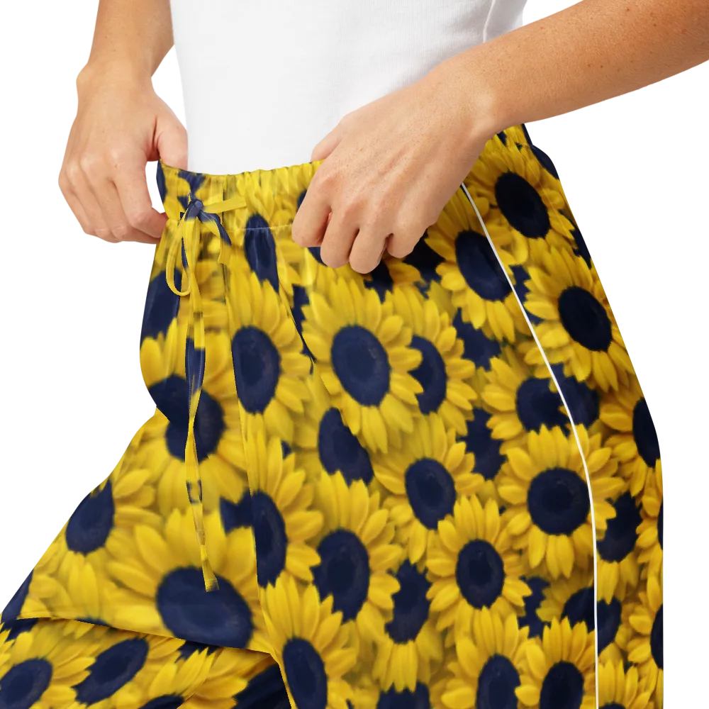 Midnight Sunflowers on Women's Pajama Pants — Product details