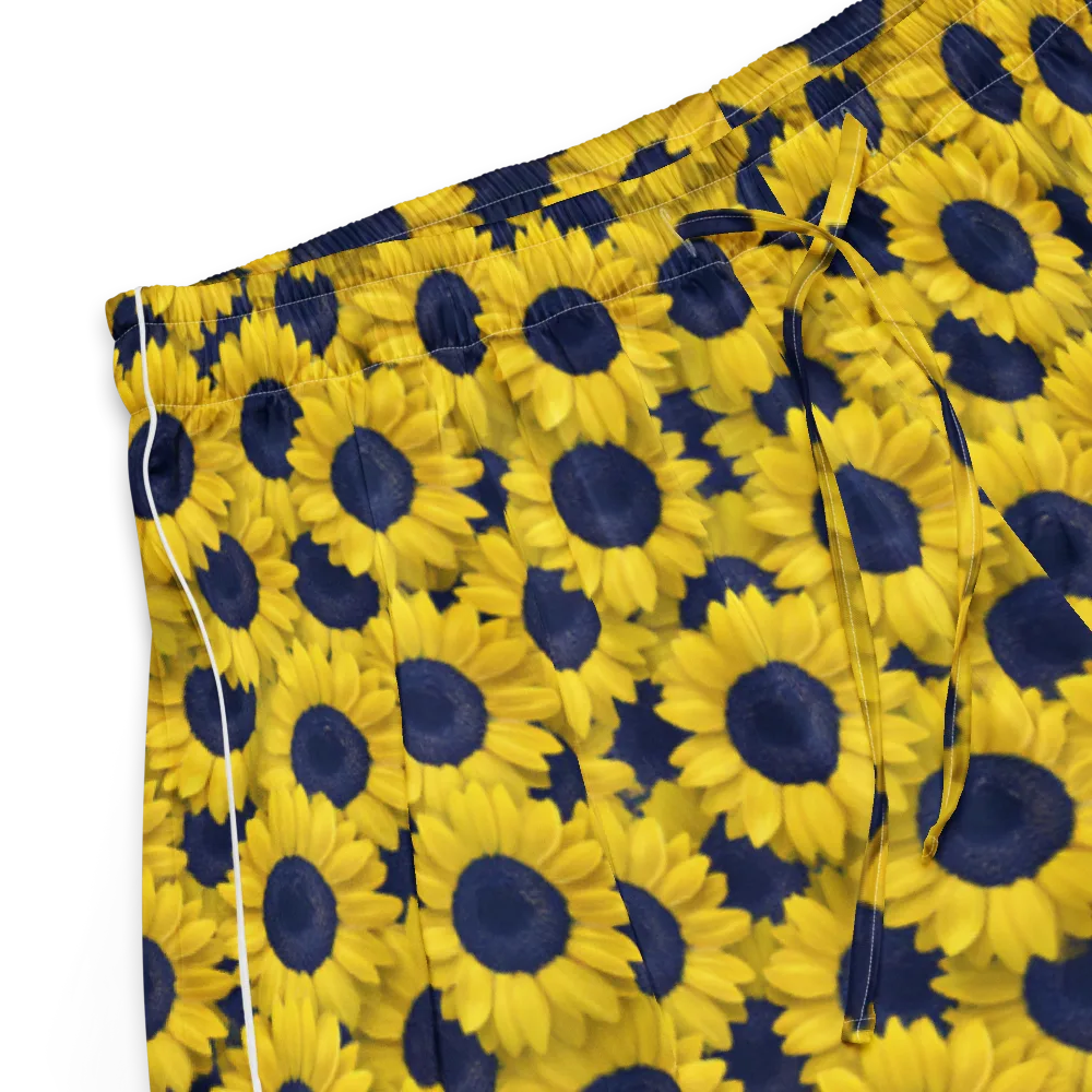Midnight Sunflowers on Women's Pajama Shorts — Product details