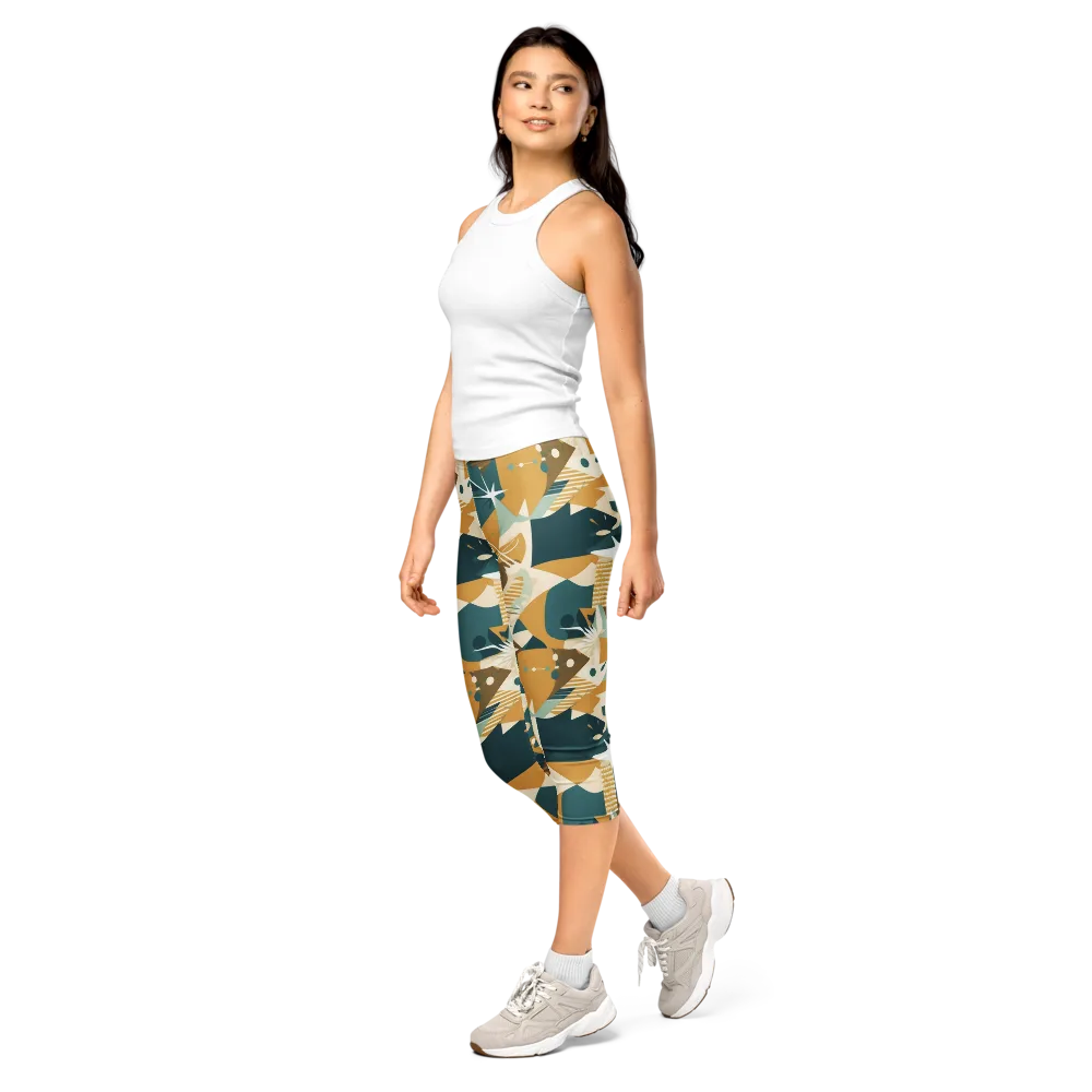 Astral Botanica on Capri Leggings — Left Front