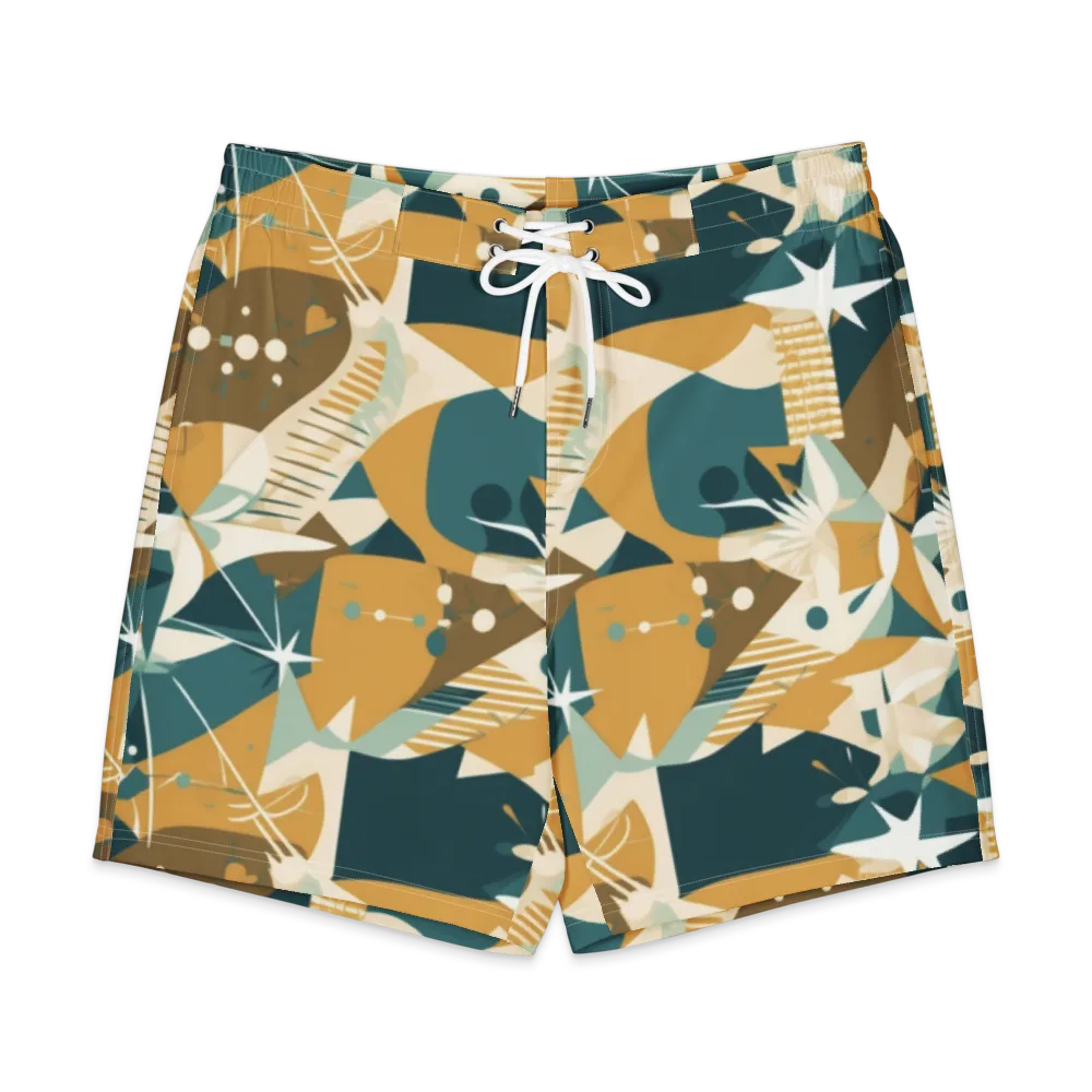Astral Botanica on Men's Board Shorts — Front