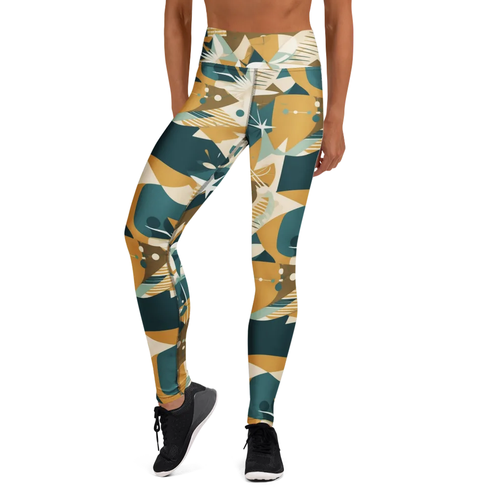 Astral Botanica on Yoga Leggings — Front