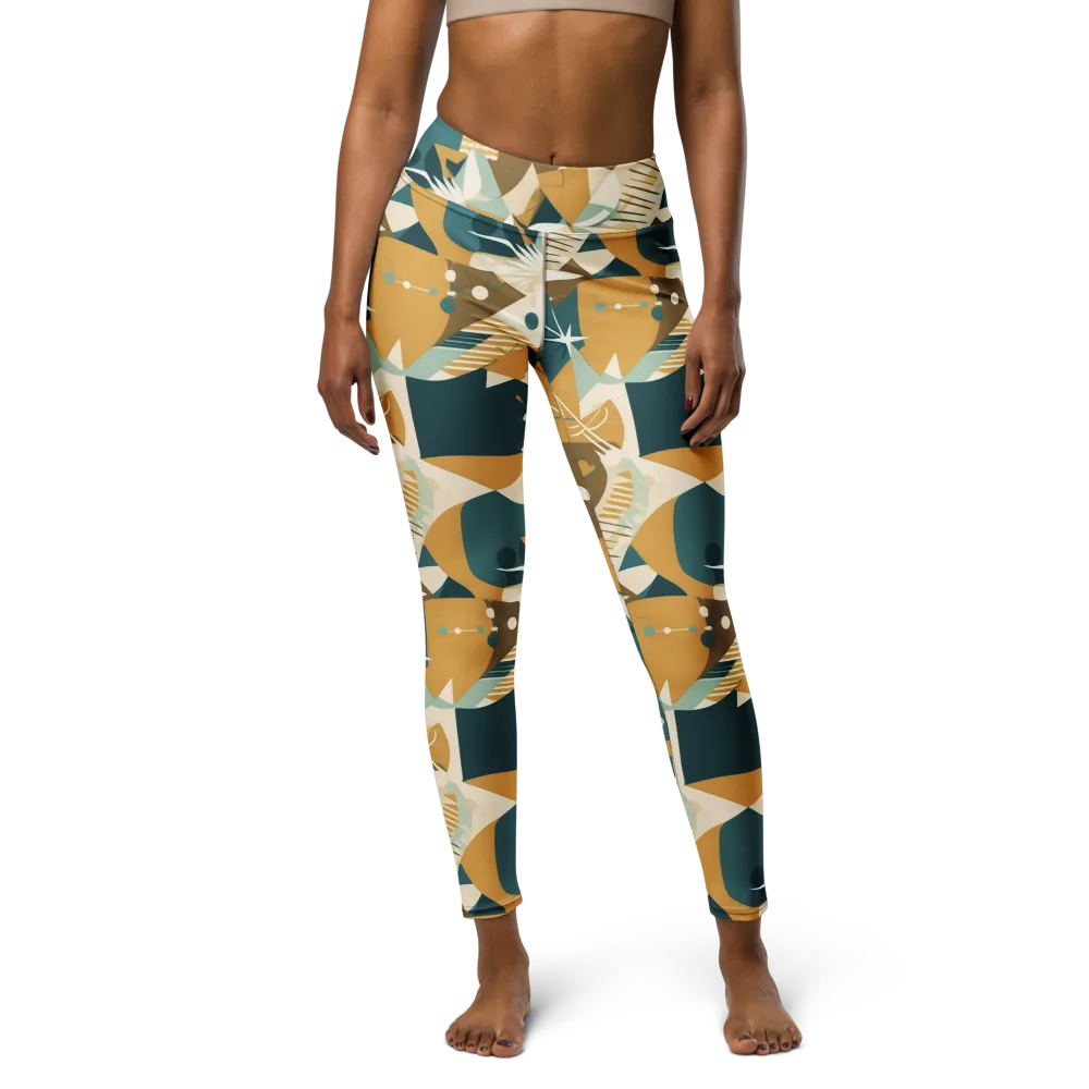 Astral Botanica on Yoga Leggings — Front