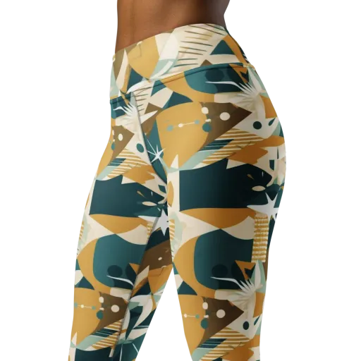 Astral Botanica on a Yoga Leggings
