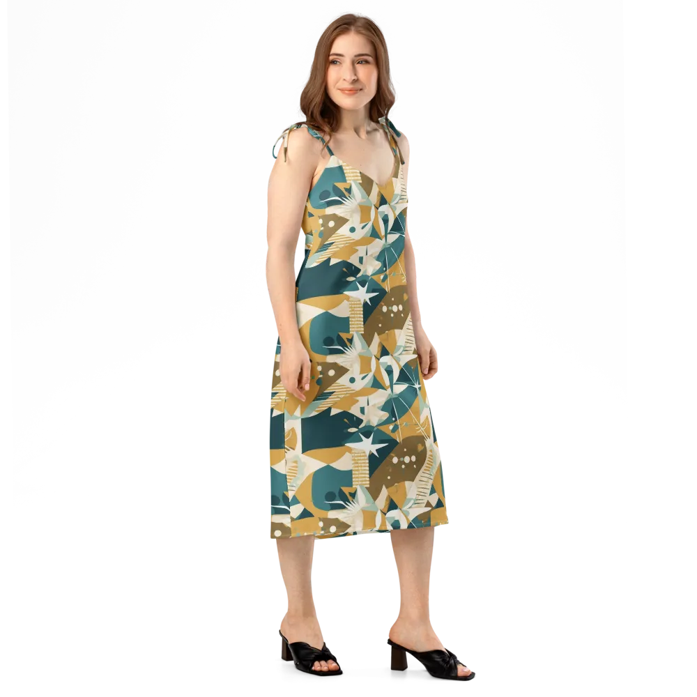 Astral Botanica on Slip Dress — Right Front