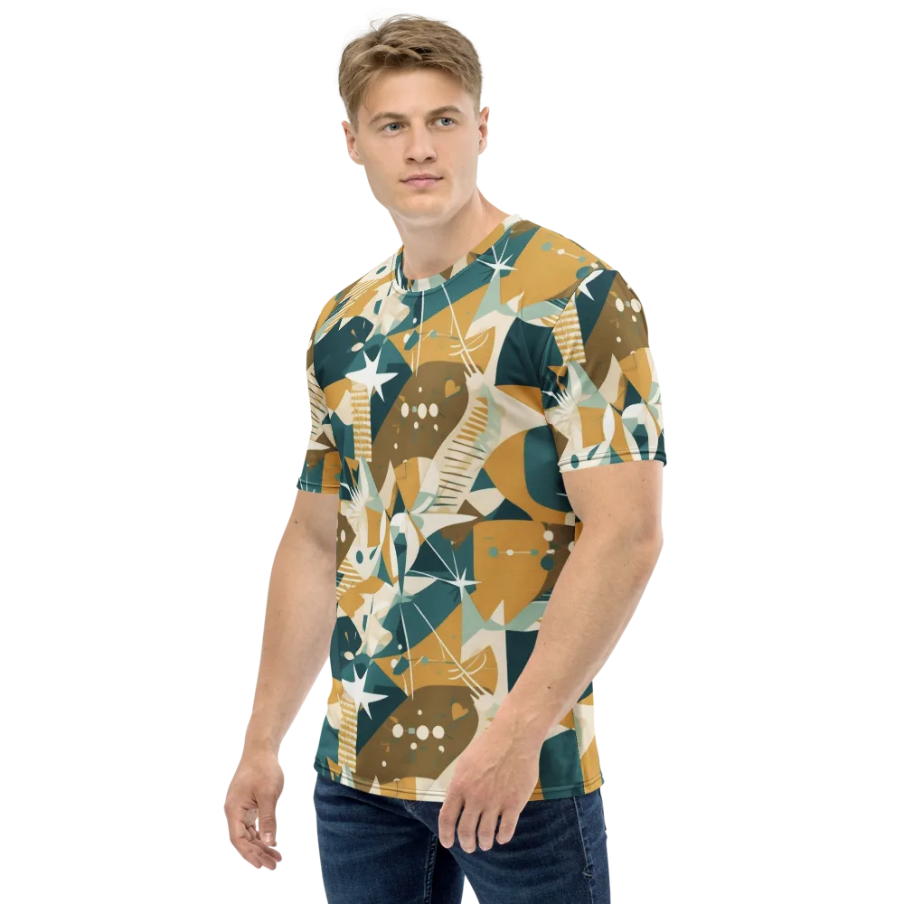 Astral Botanica on Men's Crew Neck T-Shirt — Left