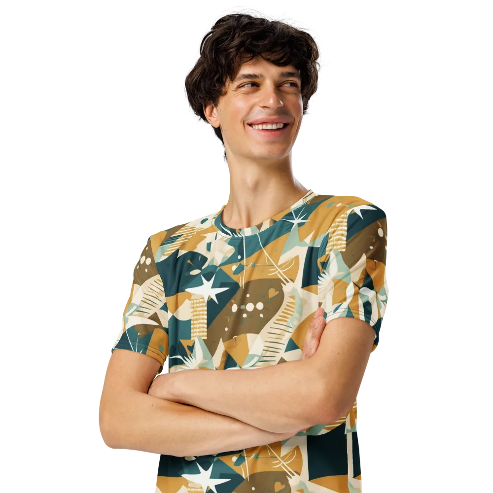 Astral Botanica on Men's Crew Neck T-Shirt — Left Front