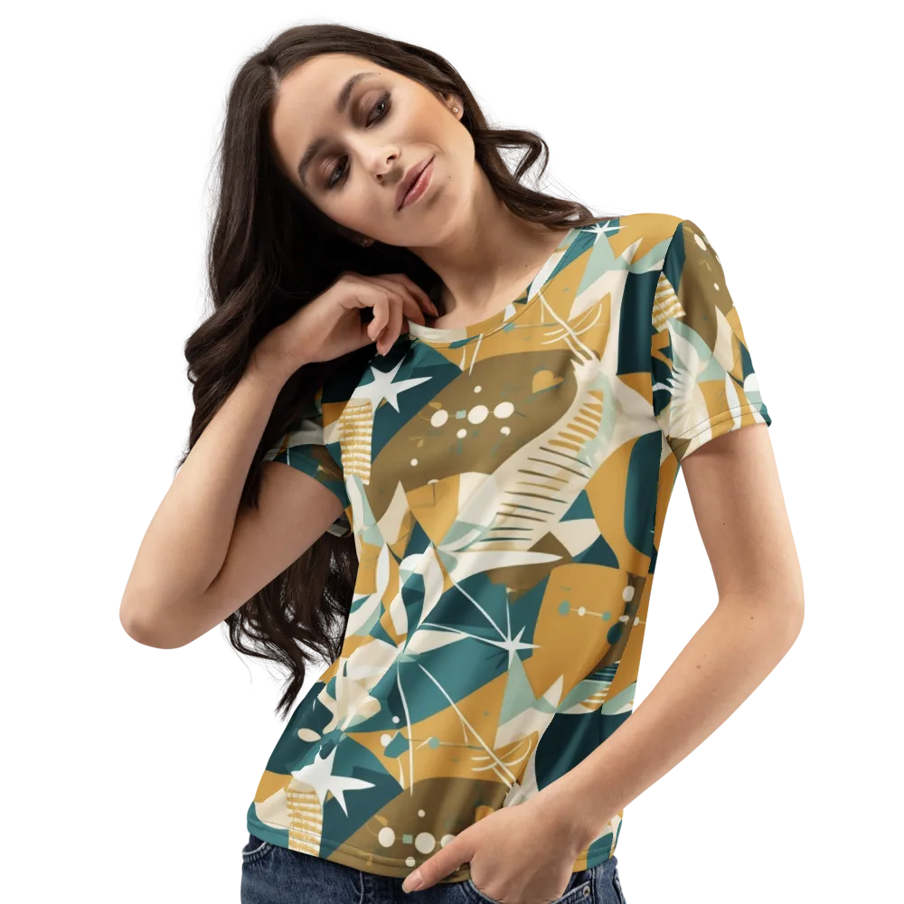 Astral Botanica on Women's Crew Neck T-Shirt — Left Front