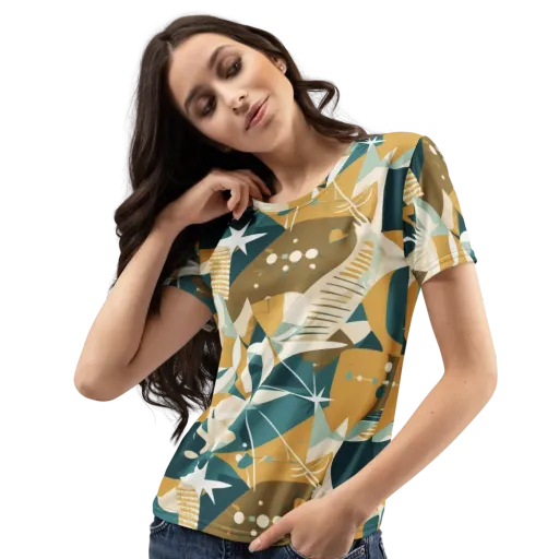 Astral Botanica on a Women's Crew Neck T-Shirt