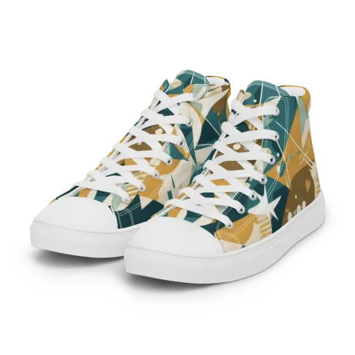 Astral Botanica on a Women's High Top Canvas Shoes