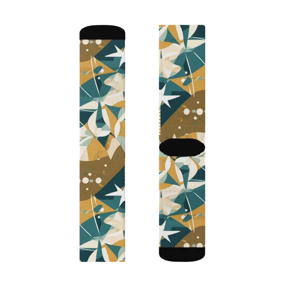Astral Botanica on Socks — Right Sock