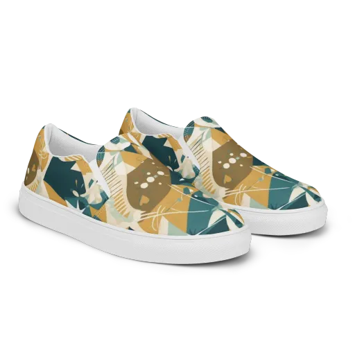 Astral Botanica on a Women's Slip-On Canvas Shoes