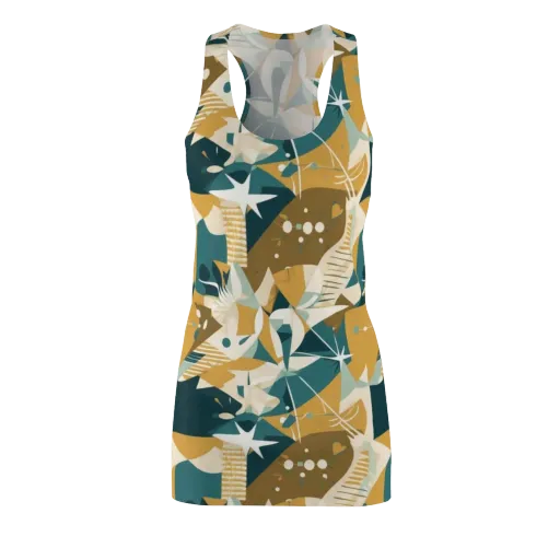 Astral Botanica on a Racerback Dress