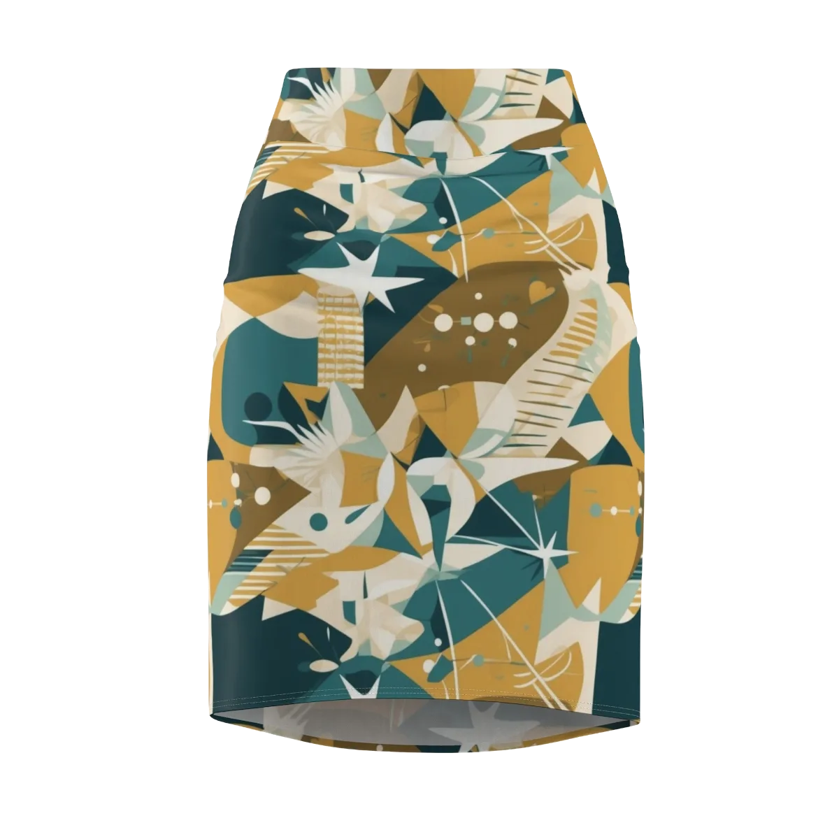 Astral Botanica on Pencil Skirt — Front