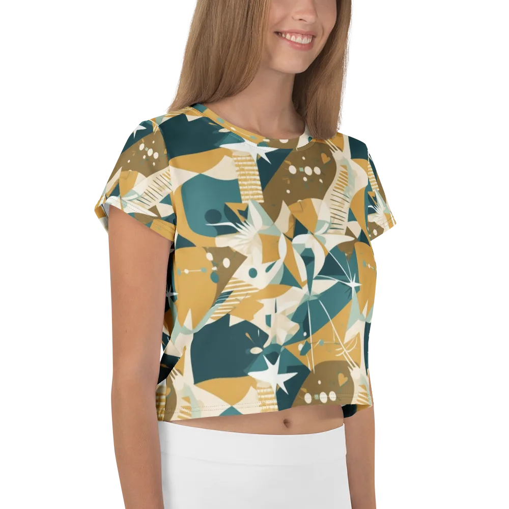 Astral Botanica on Crop Tee — Right