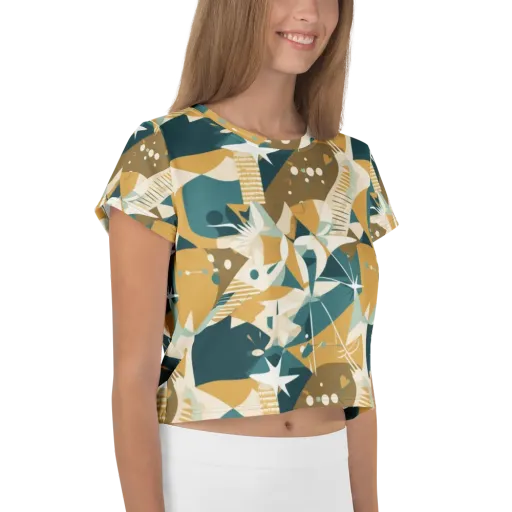 Astral Botanica on a Crop Tee