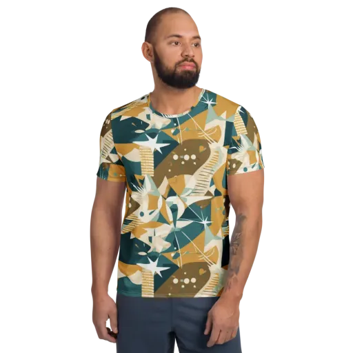 Astral Botanica on a Men's Athletic T-Shirt