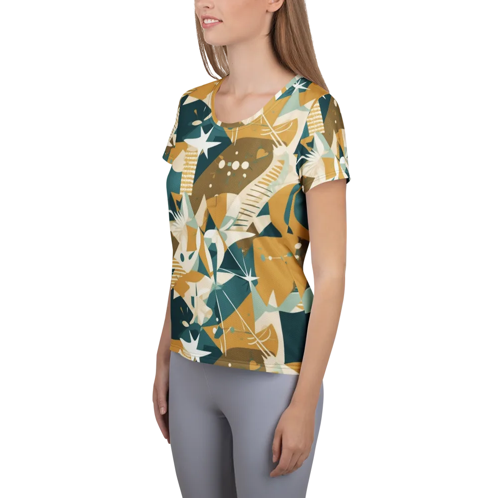 Astral Botanica on Women's Athletic T-Shirt — Left