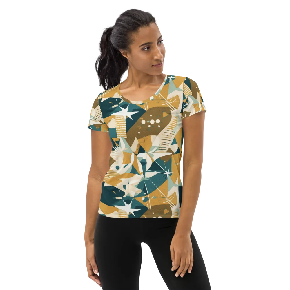Astral Botanica on Women's Athletic T-Shirt — Front