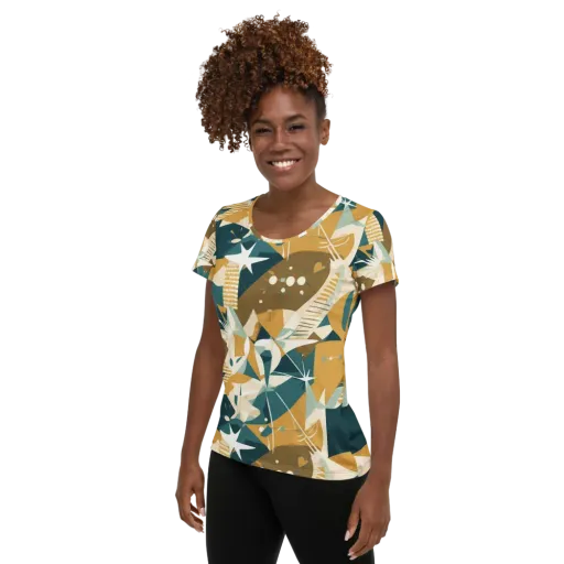 Astral Botanica on a Women's Athletic T-Shirt