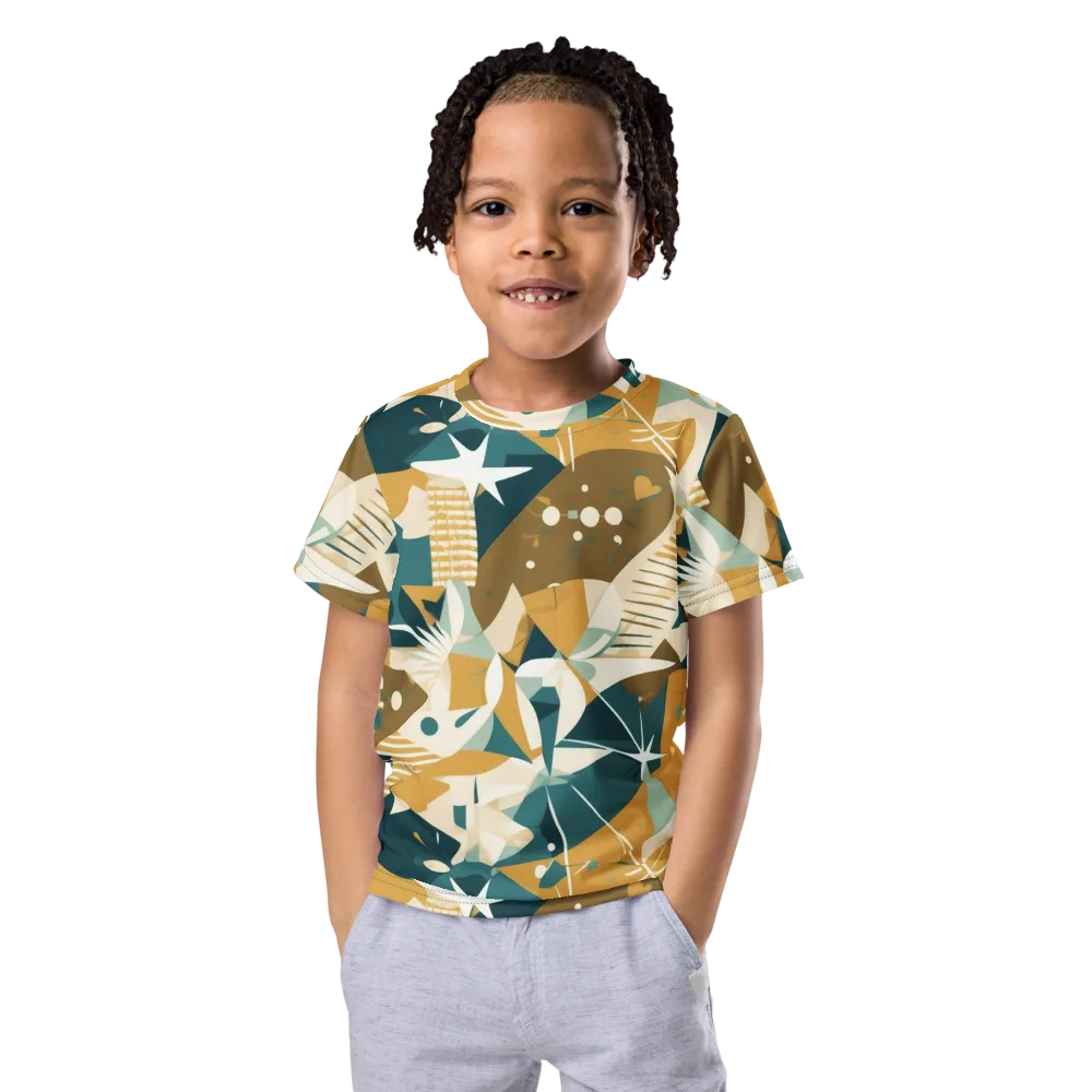 Astral Botanica on Kids Crew Neck T-Shirt — Front