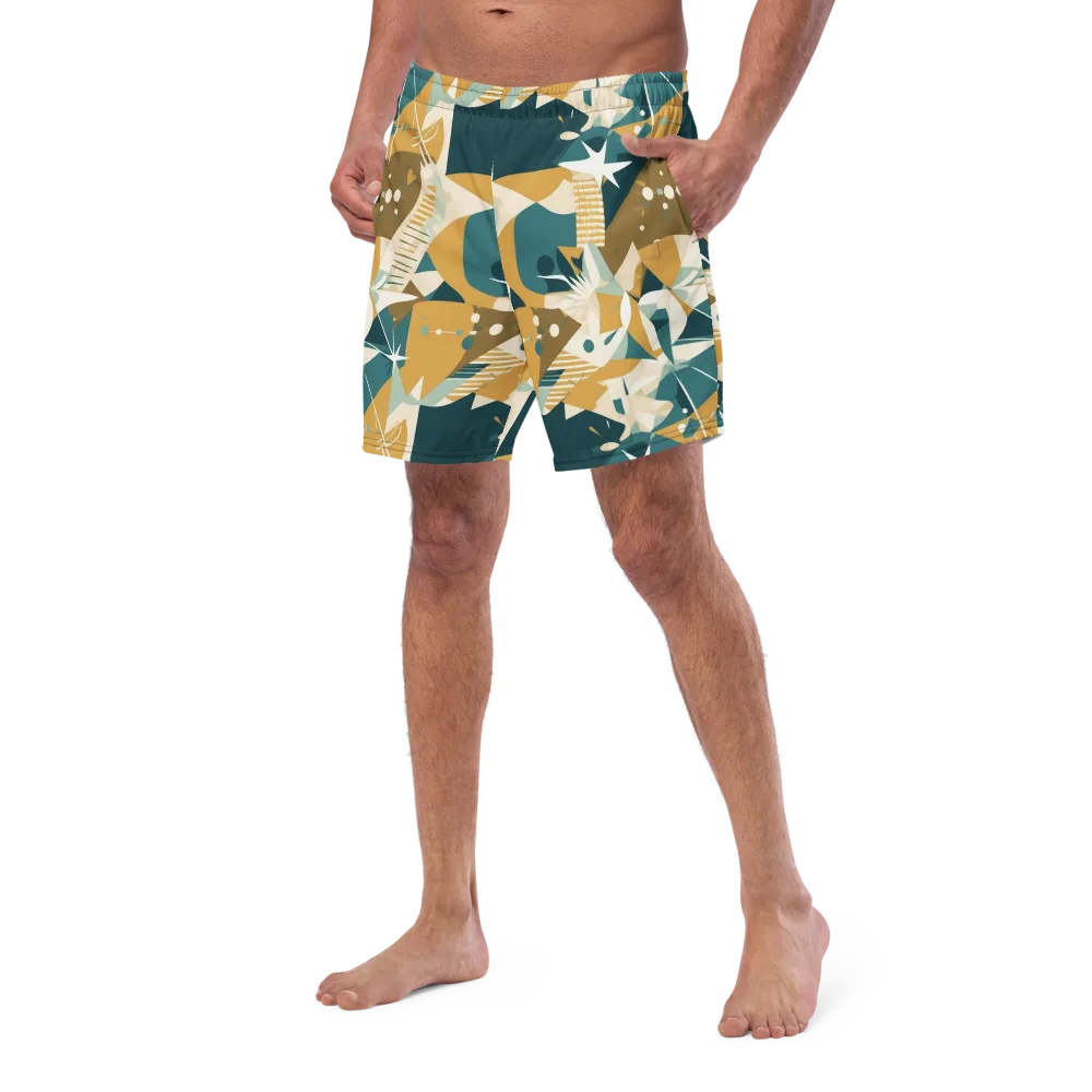 Astral Botanica on Swim Trunks — Left Front
