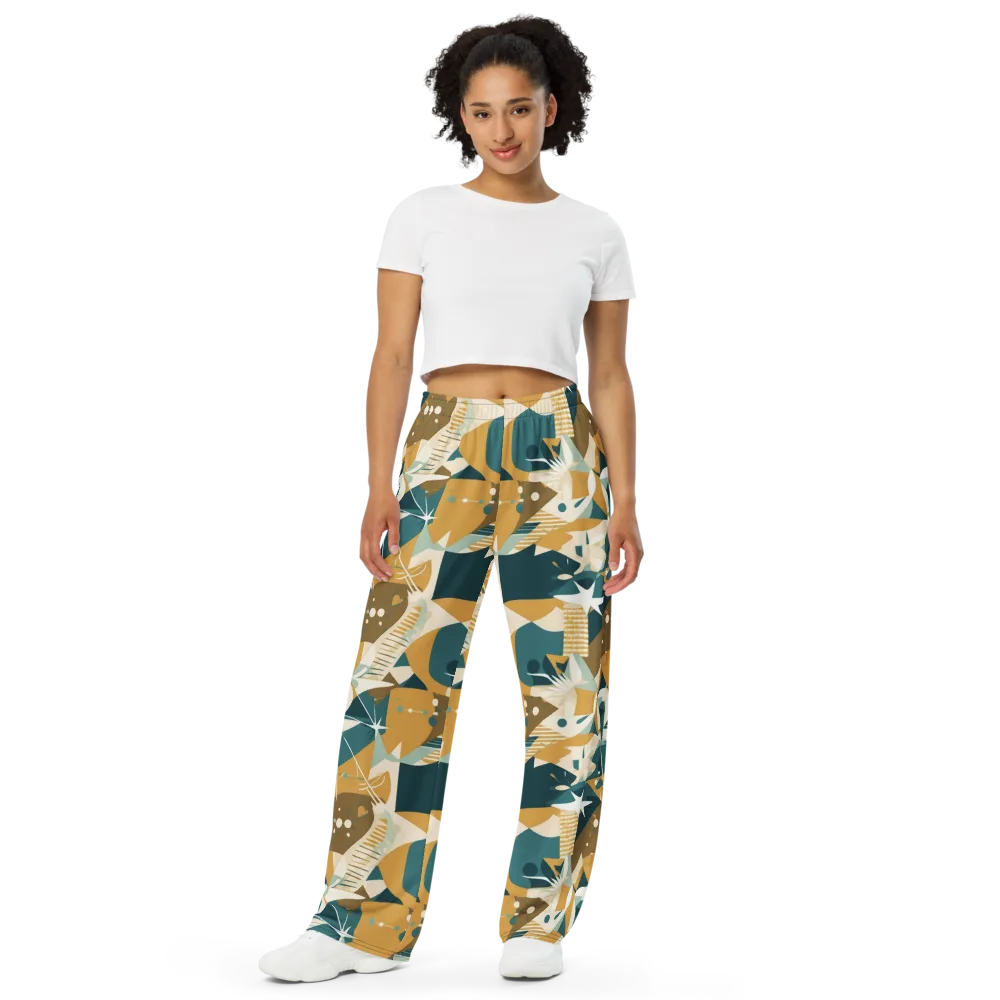 Astral Botanica on Wide-Leg Pants — Front