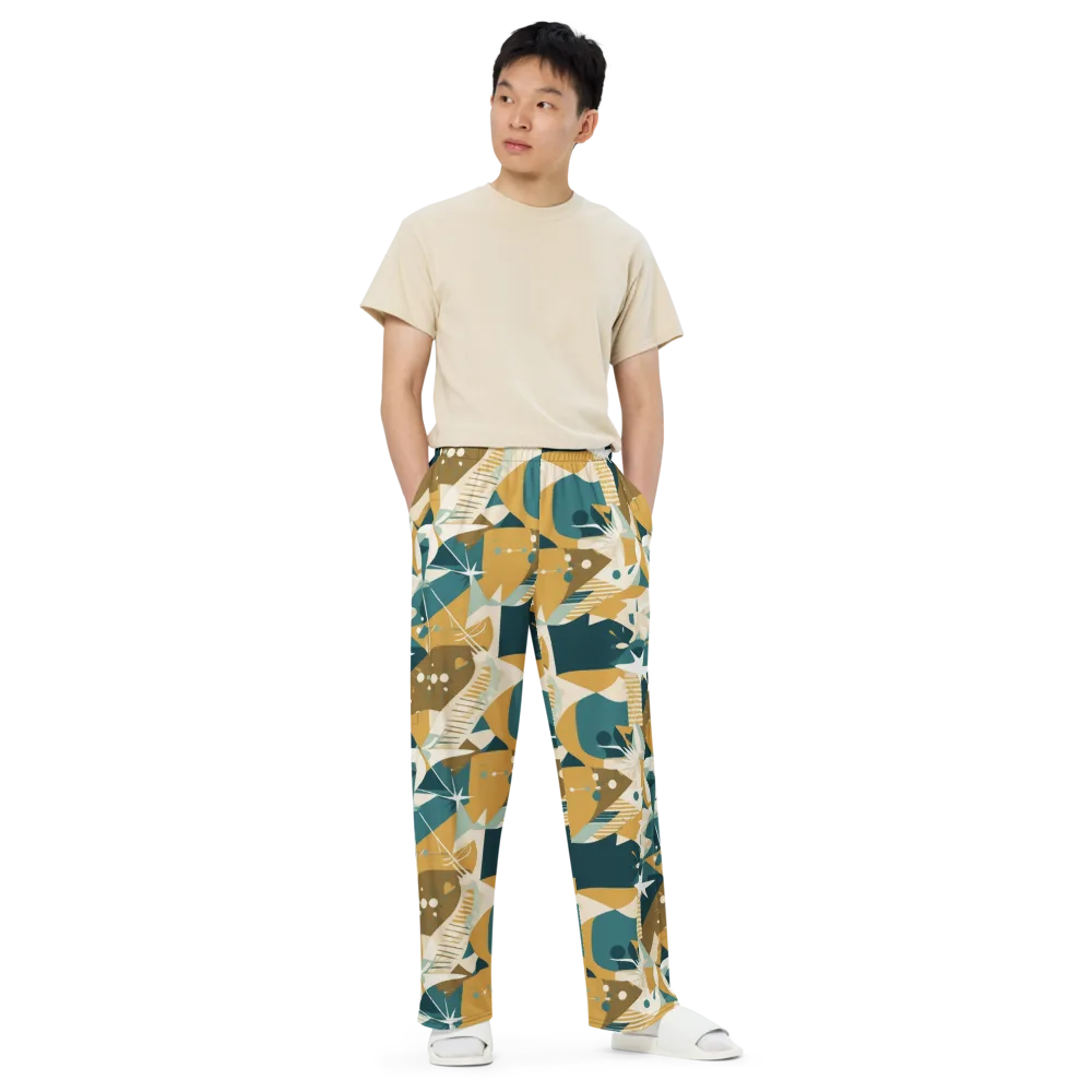 Astral Botanica on Wide-Leg Pants — Front