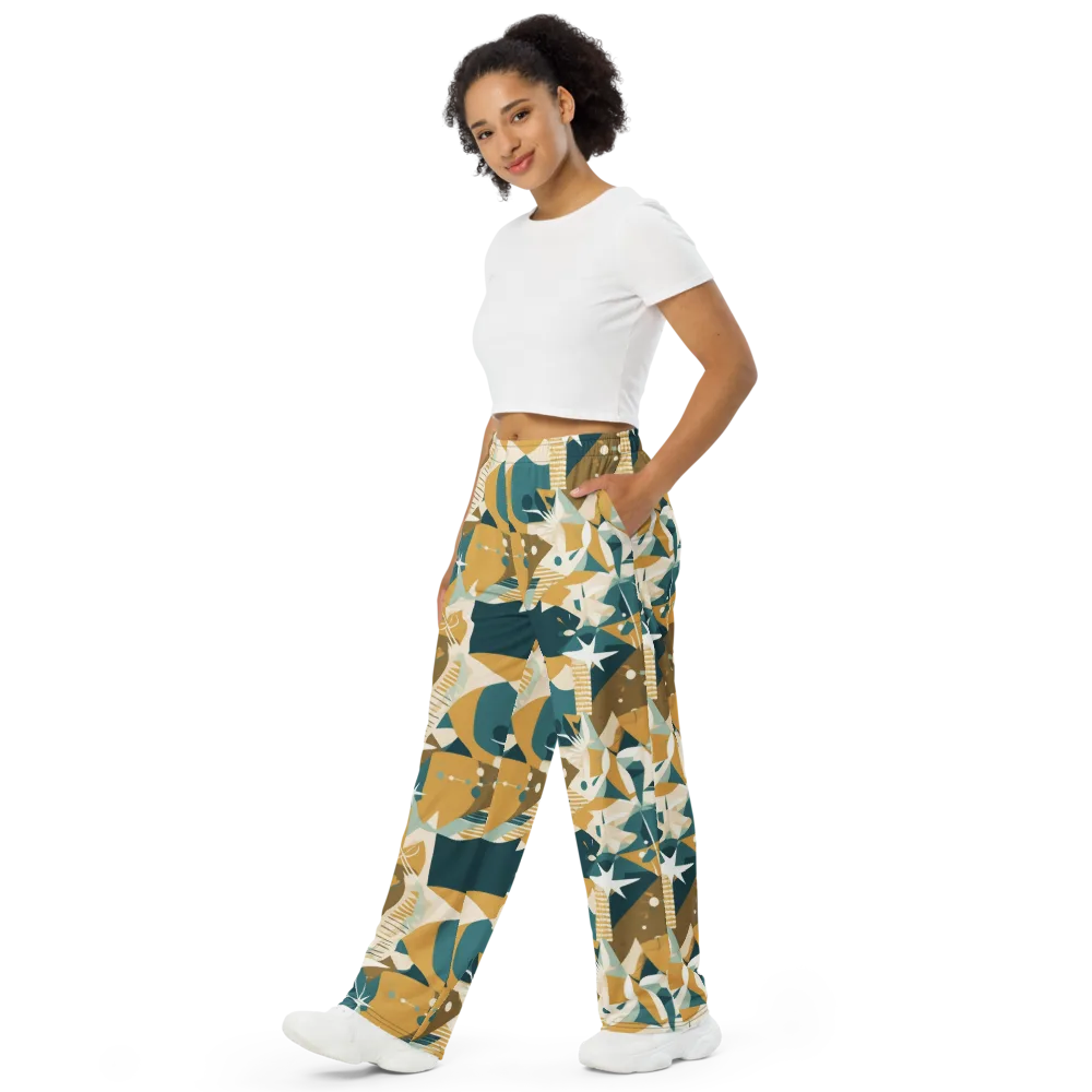 Astral Botanica on Wide-Leg Pants — Left Front